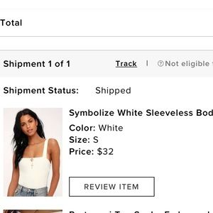 LULUS WHITE BODYSUIT